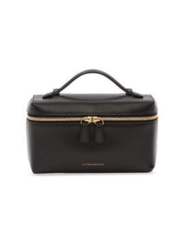 Victoria Beckham Women's Logo Leather Vanity Bag