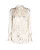 Victoria Beckham Women's Printed Silk-Satin Pajama Shirt - 1