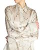 Victoria Beckham Women's Printed Silk-Satin Pajama Shirt - 6
