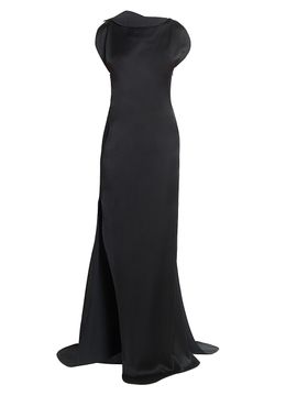 Victoria Beckham Women's Satin Corded Cap-Sleeve Gown