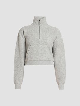 Victoria Beckham Women's Wool-Blend Half-Zip Sweater