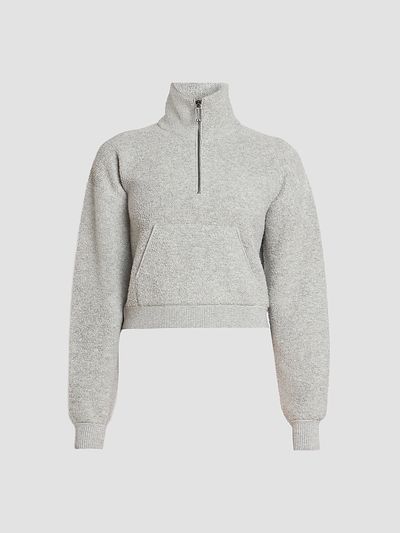 Victoria Beckham Women's Wool-Blend Half-Zip Sweater