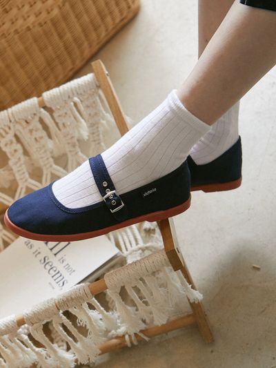 VICTORIA SHOES Gong Fu Bailarina Flats_Marino