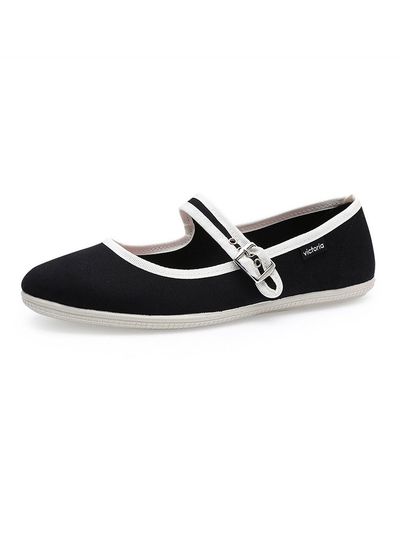 VICTORIA SHOES Victoria Oda Maryjane Canvas_Negro