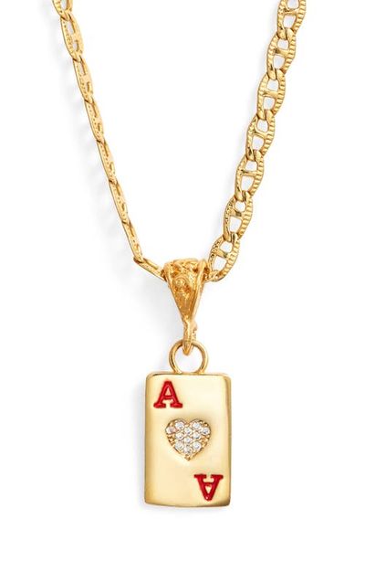 VIDAKUSH VIDAKUSH Ace of Hearts Necklace