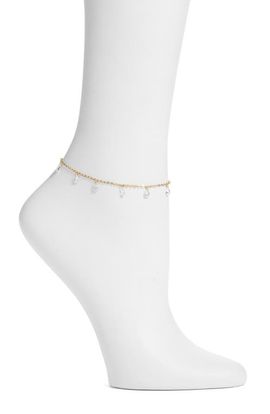 VIDAKUSH VIDAKUSH Dainty Crystal Charm Anklet