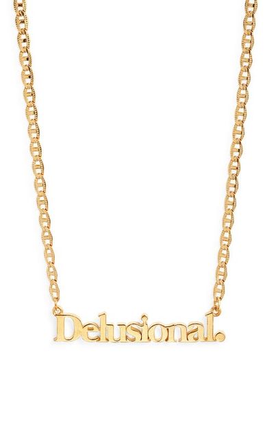 VIDAKUSH VIDAKUSH Delusional Nameplate Necklace