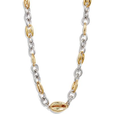 VIDAKUSH VIDAKUSH Duotone Cowry Choker Necklace
