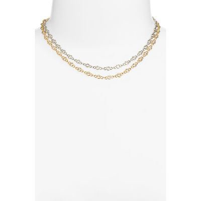 VIDAKUSH VIDAKUSH Duotone Layered Choker Necklace