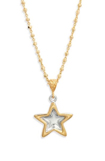 VIDAKUSH VIDAKUSH Duotone Star Pendant Necklace