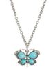VIDAKUSH VIDAKUSH Imitation Turquoise Butterfly Pendant Necklace - 1
