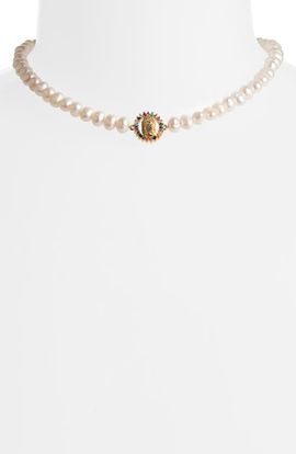 VIDAKUSH VIDAKUSH La Virgen Freshwater Pearl Necklace