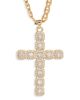 VIDAKUSH VIDAKUSH Large Cubic Zirconia Cross Pendant Necklace - 1