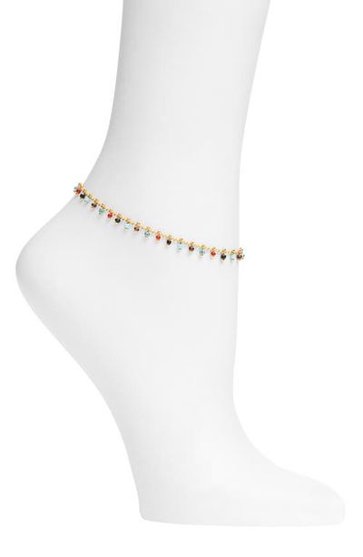 VIDAKUSH VIDAKUSH Rainbow Cluster Anklet