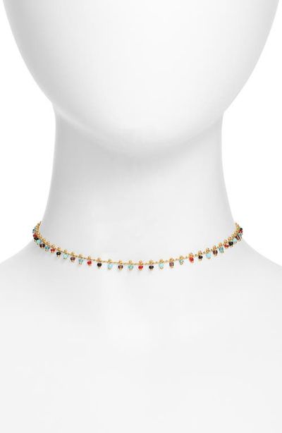 VIDAKUSH VIDAKUSH Rainbow Cluster Choker Necklace