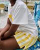Viens Avec Moi Viens Avec Moi The Paloma Stripe Shorts - 4