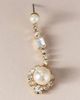 Vieste Rosa Crystal Pearl Drop Earrings - 2
