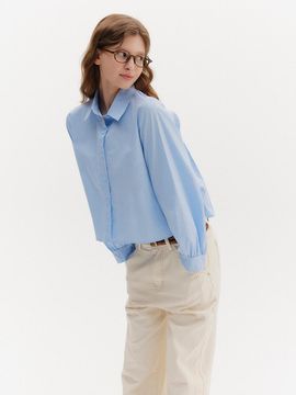 VIKI Cotton Polyester Back Pleated Relaxed Fit Shirt (TKBAB2404)