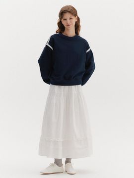 VIKI Dot Embroidered Frill Tiered Skirt (TKSAC2308)