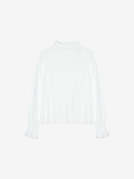 VIKI Lace See-through High Neck T-shirt (TKIAB2801)