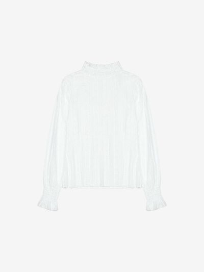VIKI Lace See-through High Neck T-shirt (TKIAB2801)
