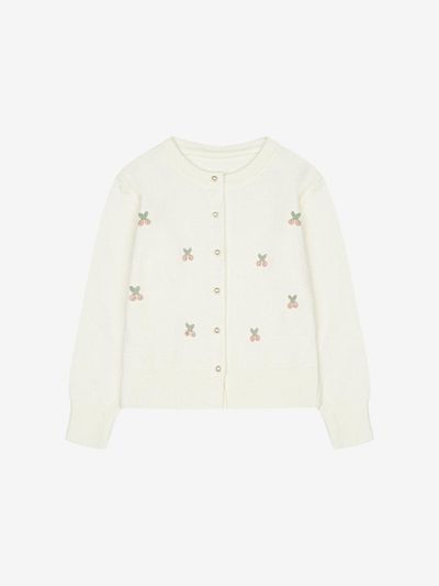 VIKI Pearl Round Neck Cardigan [RED] (TKCCA2921)