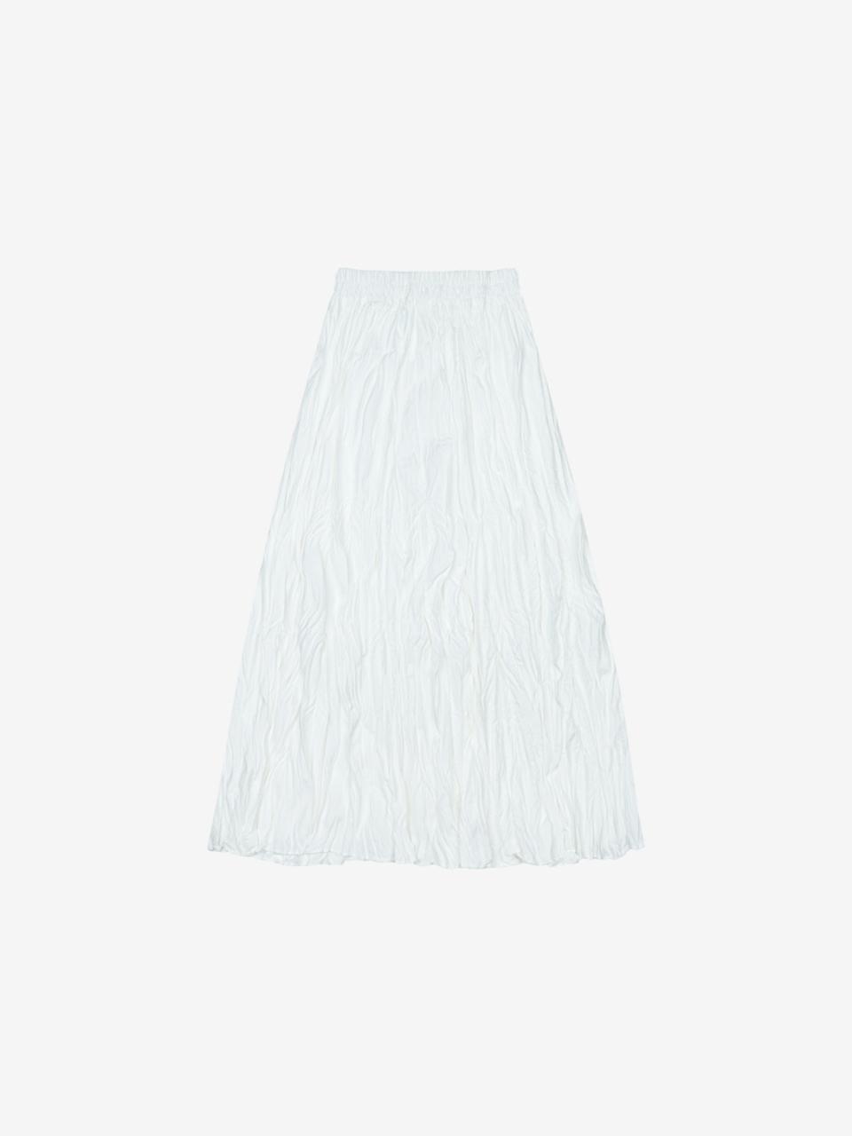 VIKI Wrinkle-free Elastic Pleated Long Skirt (TKSAC2304)