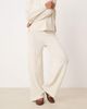 Vila Petite Vila Petite knit pants in cream - part of a set-White - 2