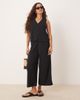 Vila Petite Vila Petite lightweight rib knit sleeveless vest in black - part of a set - 2