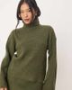 Vila Petite Vila Petite roll neck knit sweater in khaki - part of a set-Green - 1