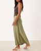 Vila Petite VILA Petite satin maxi skirt in oil green - 2