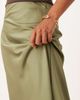 Vila Petite VILA Petite satin maxi skirt in oil green - 3