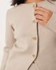 Vila Petite VILA Petite structured knit cardigan in pale beige - part of a set-Neutral - 3