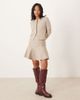 Vila Petite VILA Petite structured knit cardigan in pale beige - part of a set-Neutral - 4