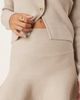 Vila Petite Vila Petite structured knit mini skirt in natural melange - part of a set-Neutral - 3