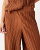 Vila Petite Vila Petite wide leg plisse pants in bronze - part of a set-Brown - 2