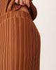 Vila Petite Vila Petite wide leg plisse pants in bronze - part of a set-Brown - 4