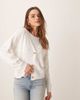 Vila VILA blouson sleeve pattern knitted cardigan in white - 1