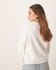 Vila VILA blouson sleeve pattern knitted cardigan in white - 3