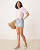 Vila VILA broderie T-shirt with puff sleeve detail in orchid pink - 2