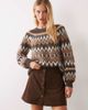 Vila Vila button front cord mini skirt in chocolate brown - 1