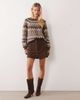 Vila Vila button front cord mini skirt in chocolate brown - 2
