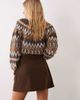 Vila Vila button front cord mini skirt in chocolate brown - 4