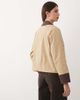 Vila VILA corduroy trim barn jacket in beige-Brown - 4
