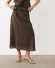 Vila VILA crinkle chiffon midi skirt in brown - part of a set - 2