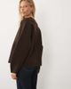 Vila VILA cropped lightweight jacket in chocolate brown - 3