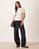 Vila Vila eyelet jersey t-shirt in white - 2