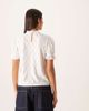 Vila Vila eyelet jersey t-shirt in white - 4