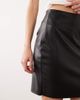 Vila VILA faux leather mini skirt in black - 2