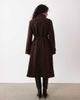 Vila VILA funnel neck short cape jacket in chocolate brown - 2